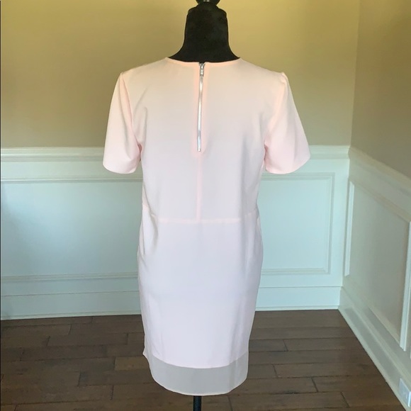 NWOT ASOS Short Sleeve Light Pink Sheath Dress - Picture 6 of 8